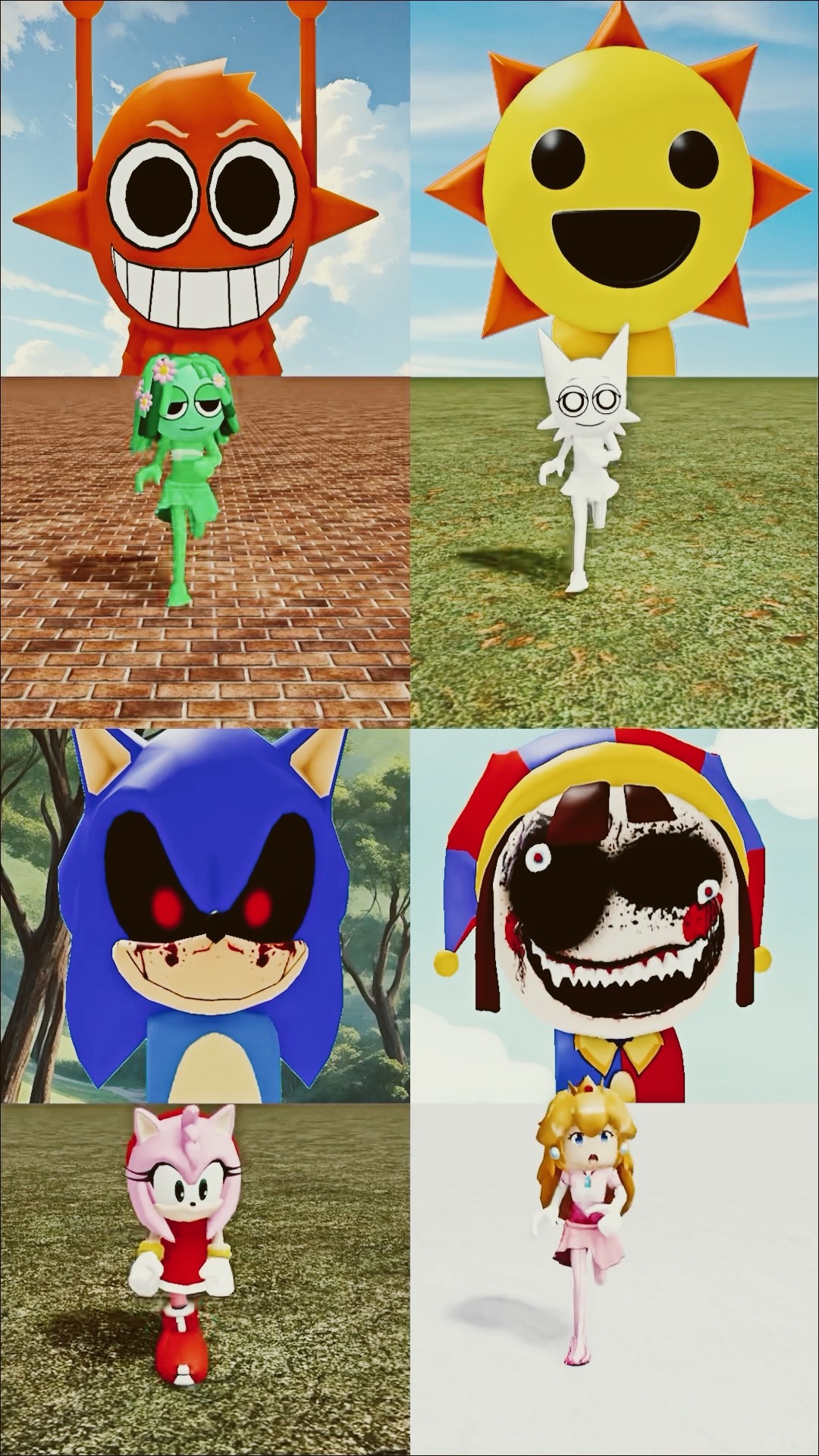 Mr Sun I Love You 2 #sprunki #incredibox #sonic #mario #pomni