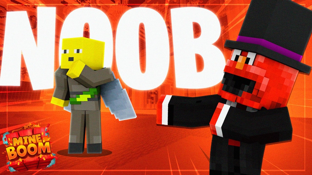🍄Le enseño a un NOOB a jugar BOX PVP 🍄/ FERMOC / mineboom