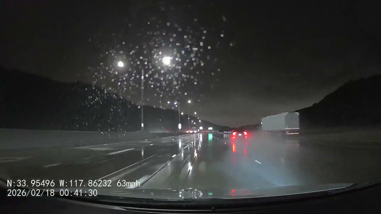 #Daily #Drive #Dashcam #South California, #USA#Los Angeles #Rainy and #Stormy #Night
