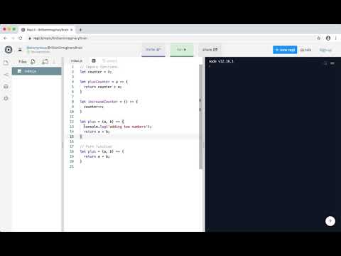 Functional JavaScript - 02 Purity