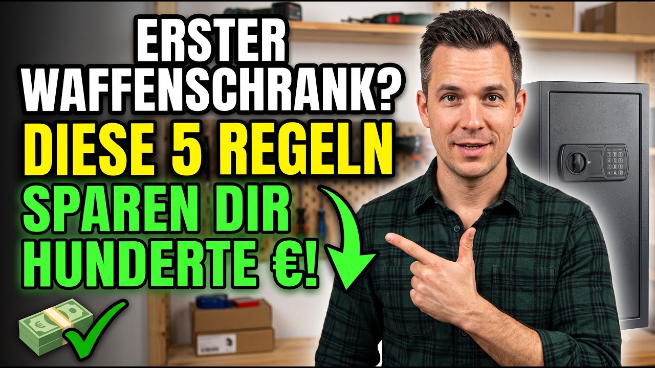 Erster Waffenschrank? Diese 5 Regeln sparen dir mehrere hundert Euro!