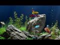 Soothing aquarium underwater fish tank  only water sounds for relaxing  6 hours