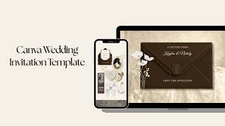 Wedding Website Canva Template | How To Edit Canva Wedding Website Tutorial | RSVP Form Included