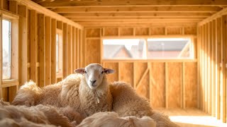 Insulating Our Off Grid Cabin With Sheep Wool