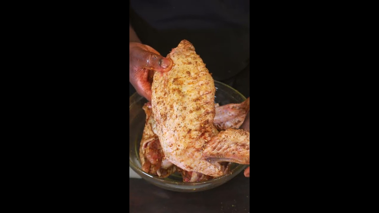 Smothered Oven Roasted Turkey Wings Shorts Soulfood