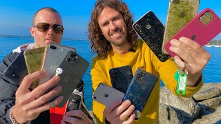 Found lots of iPhones in crystal clear river! Underwater Magnet Fishing Ft. Bondi Treasure Hunter