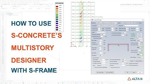 Concrete Design of your entire S-FRAME model using S-CONCRETE