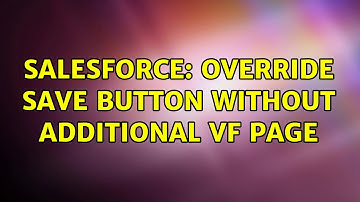 Salesforce: Override Save button without additional VF page
