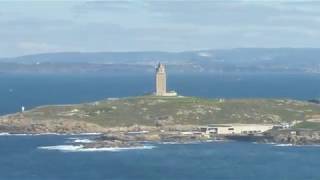 Torre de Hércules e Himno Gallego-Eloy Vázquez (zanfona) y Juan Tejedor (imágenes).