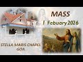 1 February 2026 | Sermon Sunday 8:30AM || Stella Maris Chapel || Miramar - Goa