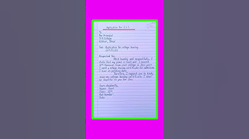 Application For College Leaving Certificate | College Leaving Certificate Application