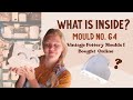 What is inside this vintage pottery mould mould 64