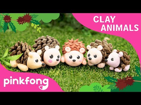 How to make a Hedgehog with Clay | Clay Animals | DIY | Animal Songs | Pinkfong Clay Time