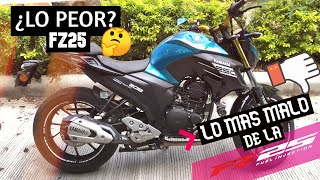 LO MAS MALO DE LA FZ25  | REVISIÓN DE PROBLEMAS