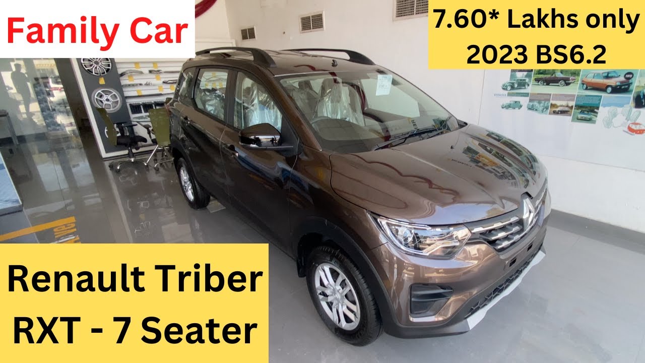 Renault Triber 2023 India's SAFEST 7 Seater Car BS6.2 RXT YouTube