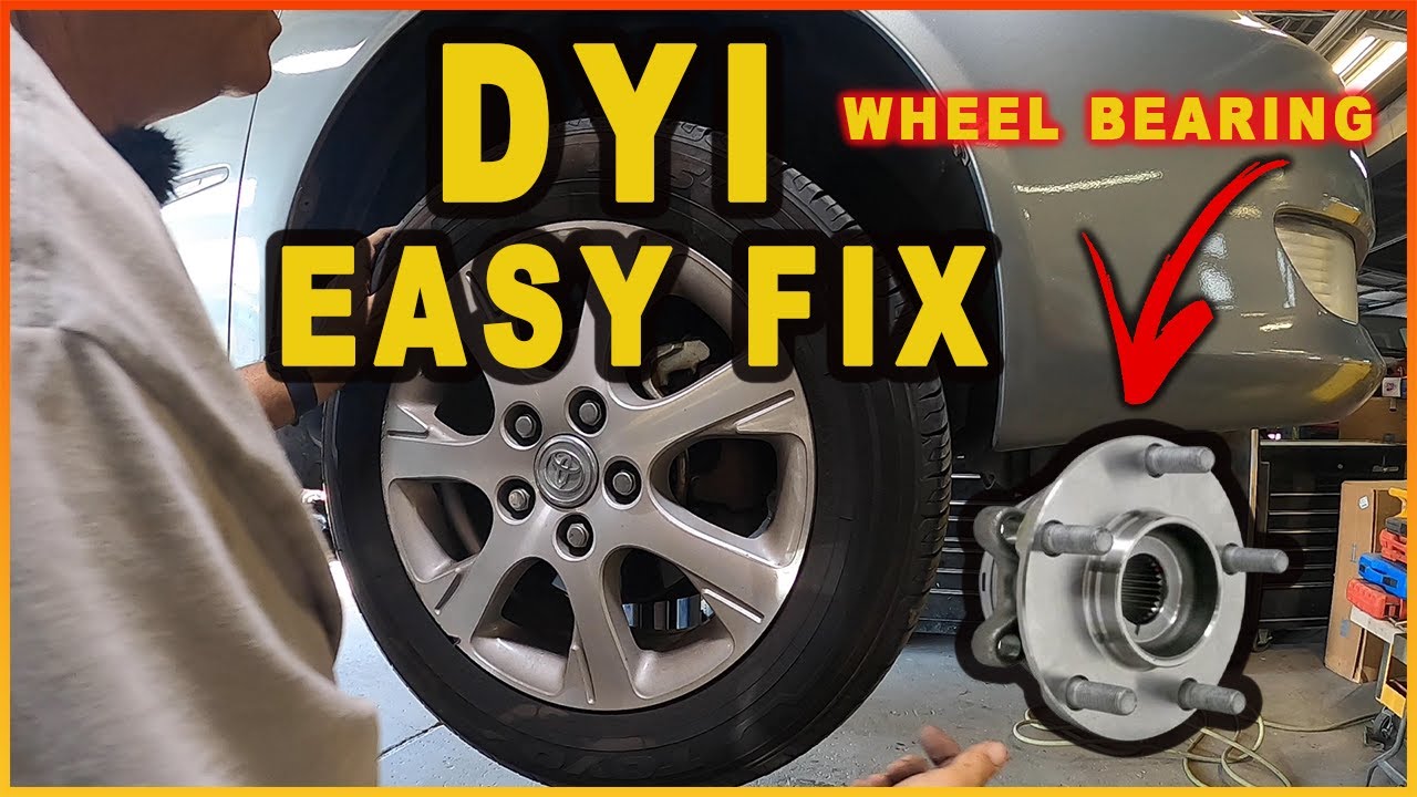 Toyota Camry Front Wheel Bearing Sounds Like A Helicopter... EASY FIX