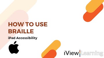 How to use braille on the iPad.