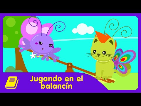 Gallina Pintadita Mini Historieta Jugando En El Balancín