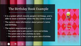 Formal Methods 2: Introduction and BirthdayBook example
