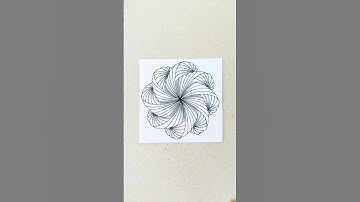 MEDITATIVE DRAWING. ZENTANGLE. #short