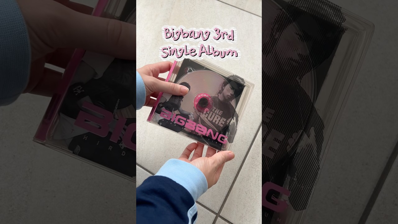 BIGBANG 3rd THIRD SINGLE ALBUM フィルム付 Bigbang 3rd Single Album 💿 #unboxing #kpop #gdragon