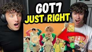 I MADE HIM WATCH GOT7 FOR THE FIRST TIME! | GOT7 'Just right(딱 좋아)' M/V