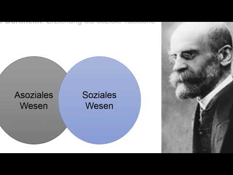 Émile Durkheim: Erziehung als soziale Tatsache