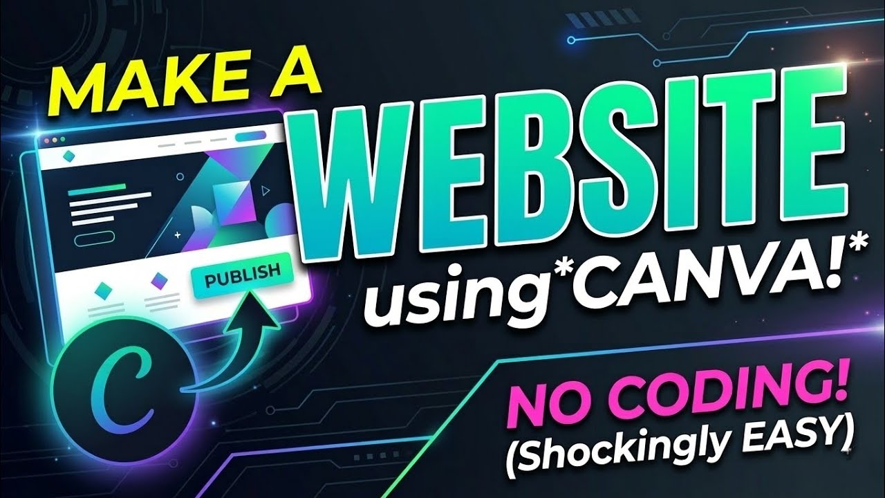 How to Make a Website in Canva in 10 Mins! 😲 (No Coding & FREE) - YouTube
