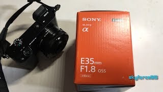 Sony SEL35F18 35mm f/1.8 Prime Fixed Lens Unboxing - YouTube