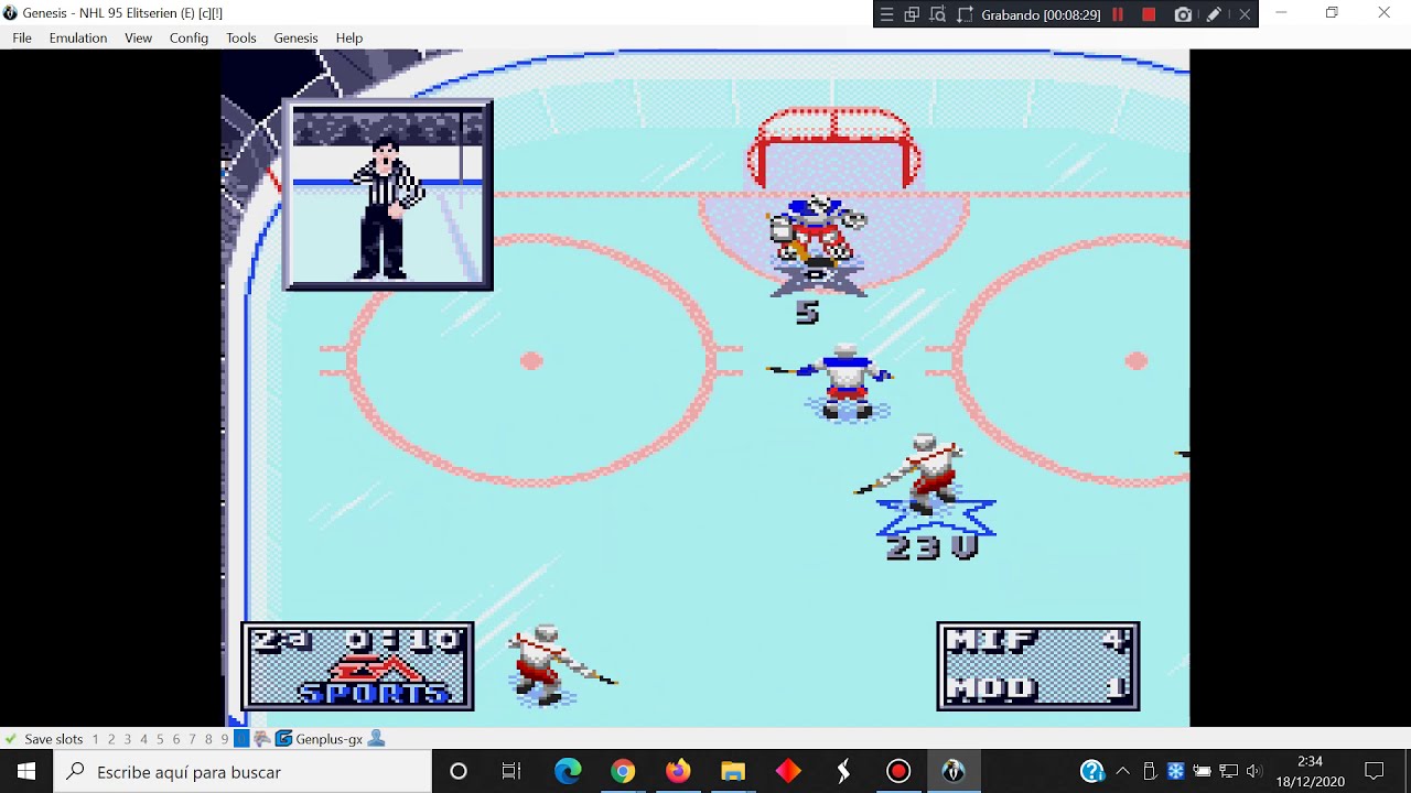 Elitserien 95 - Sega Mega Drive - BizHawk 2.5.2 emulator - test Windows 10