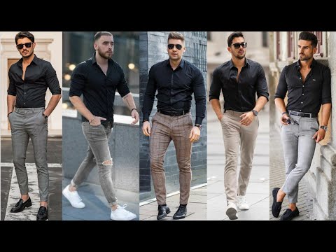 black casual dress shirt