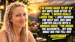 I'm Going Back To My Ex, My Wife Said After 15 Years. I Never Really Loved You. I Just Nodded