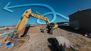 Urban Playground Unleashed: FPV Freestyle Soars Through Construction Site!
