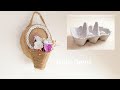 Diy Wall Hanging,Fridge Magnet with Egg Carton and Jar Top,Recycle İdeas,Yumurta Kolisi Duvar Süsü