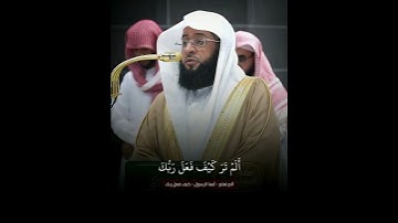 تلاوة مميزة😍 ~ #سورة_الفيل لفضيلة الشيخ #بدر_التركي