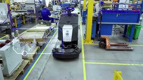 ECOBOT Scrub75- Warehouse Environment- Candroid Robotics