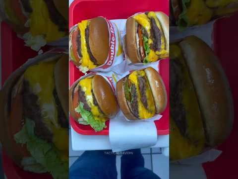 Who wants one!? | Burgers and Blades | Emerson Hattin #shorts #edc #food #innout