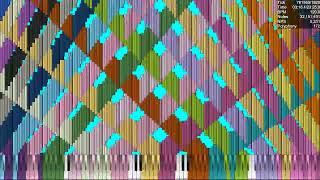 [BLACK MIDI] Challenge 7 - 62.33 million notes (MLP Note Colored)