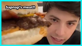 Georgenotfound Food Reviews: Sapnap’s Spicy Burger 🍔 by DSMBee 4,907 views 1 year ago 2 minutes, 19 seconds