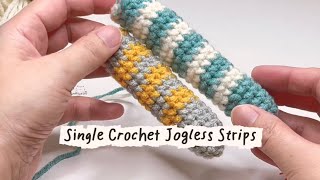 Crochet Jogless Stripes — Invisible Color Change Tutorial