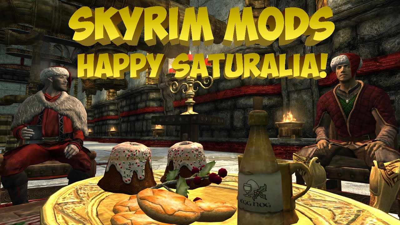 Skyrim Mods - С новым годом Скайрим|Saturalia Christmas In Skyrim