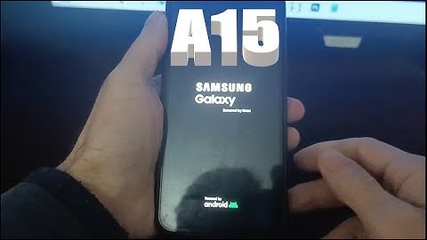 How to turn on samsung A15 without power button