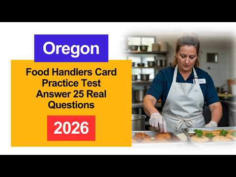 Oregon Food Handlers Card Practice Test Answer 2026 20 Real Questions and Answers