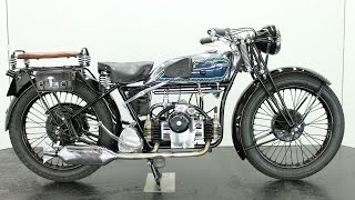 Douglas C32 Bulldog 1932 500cc 2 cyl sv - vintage motorcycle - start up