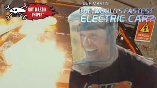Can Guy blow up an electric car battery? | Guy Martin Proper