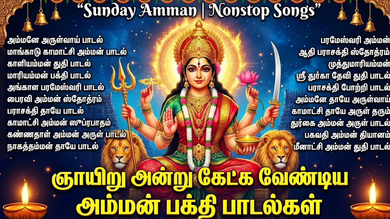 Sunday Amman Bakthi Padalgal | Powerful Amman Tamil Devotional Songs | Tamil Bhakti Songs