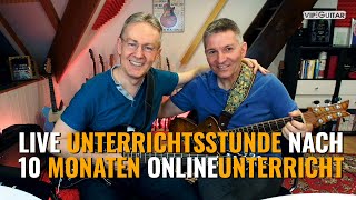 &quot;Live Unterrichtsstunde&quot; mit Schüler nach 10 Monaten Onlineunterricht.