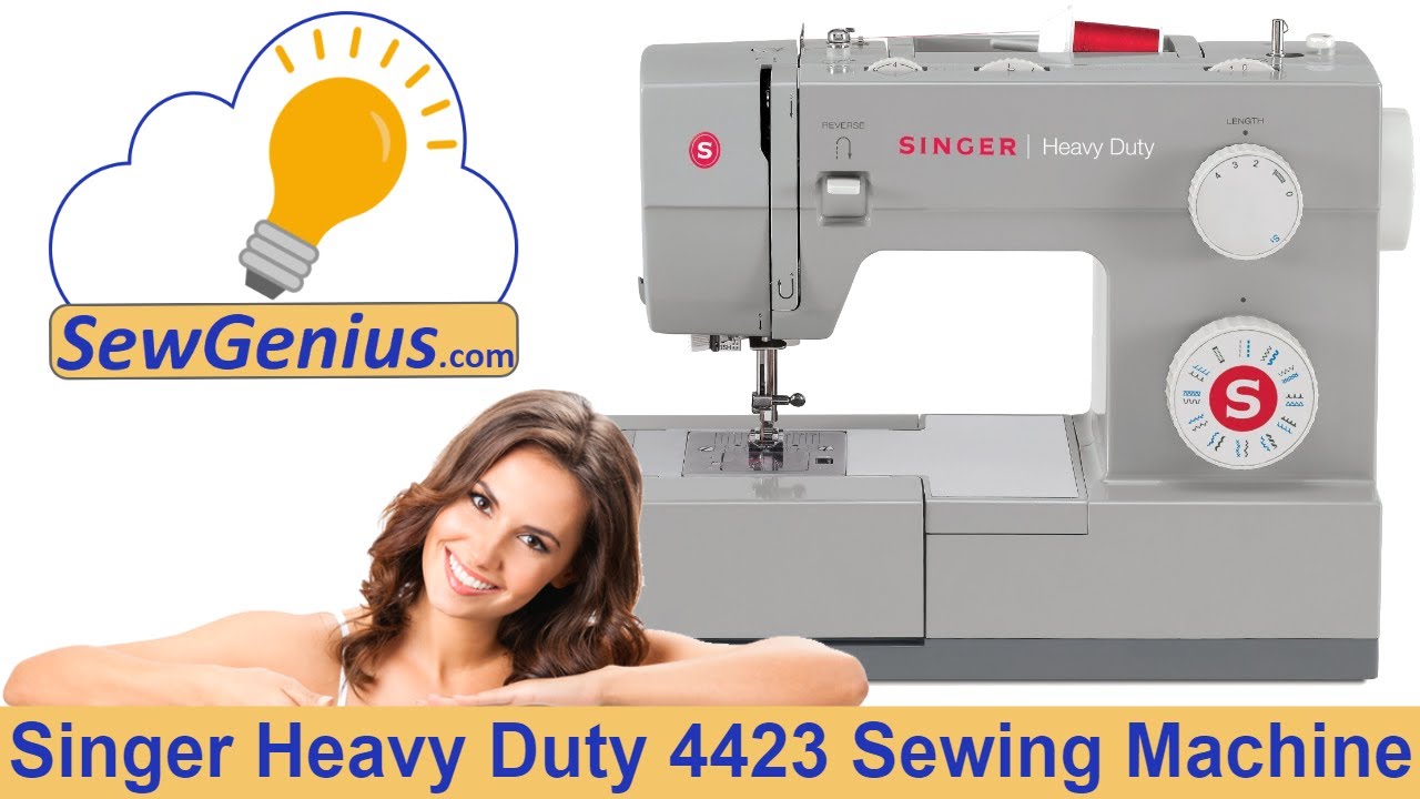 Singer Heavy Duty 4423 Sewing Machine Demo 