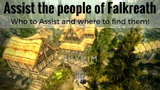 Assist the People of Falkreath - WHO TO ASSIST | Skyrim Remastered