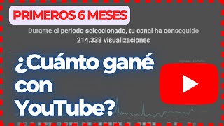 Primeros 6 meses de monetización en YouTube Argentina ¿Cuánto me pagó YouTube?